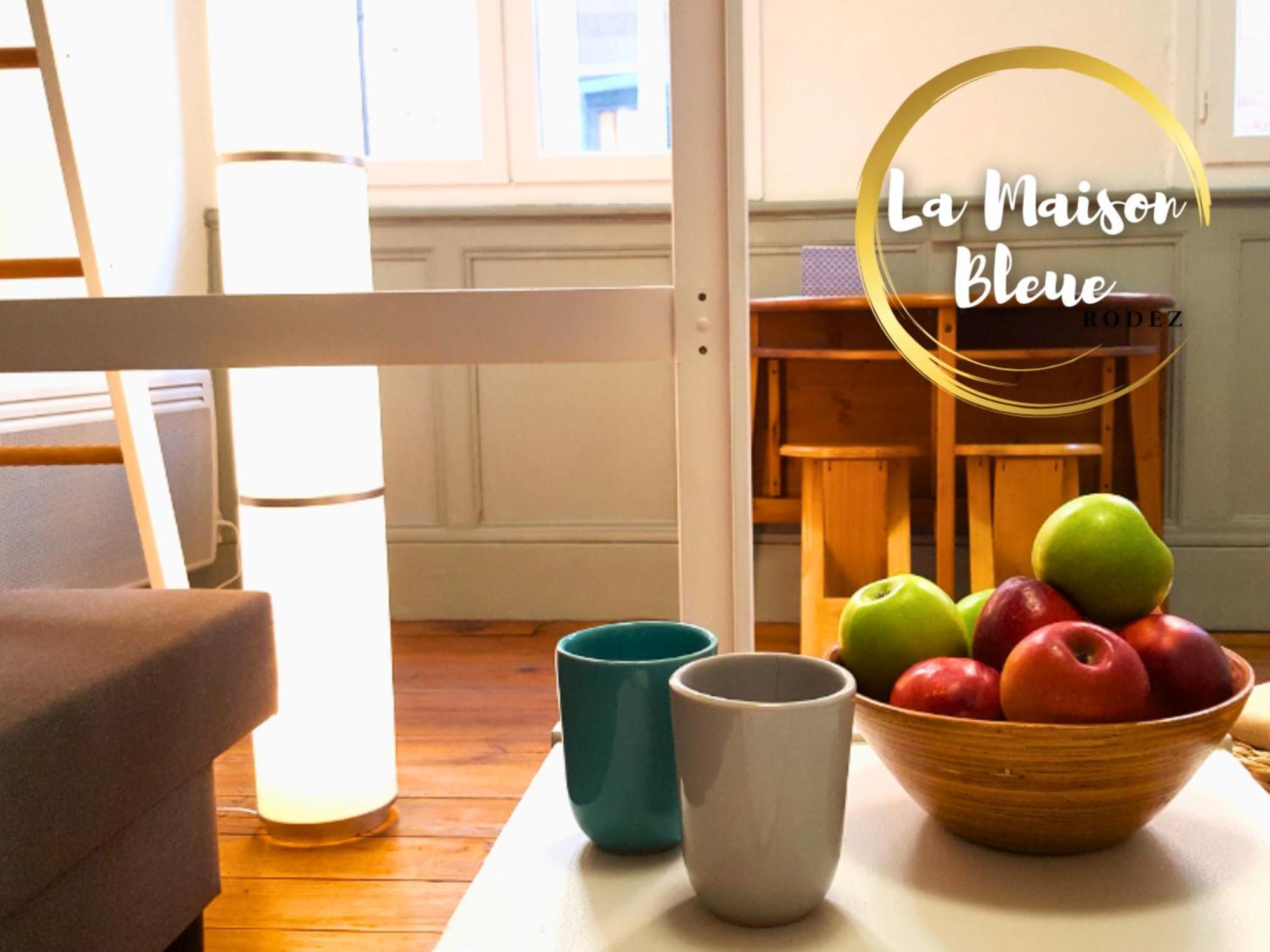 La Maison Bleue, Un Emplacement De Choix A Rodez Eksteriør billede